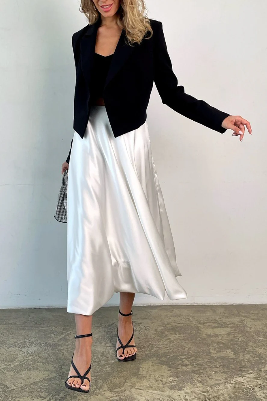 Elegant Puff Hem Cocktail Skirt