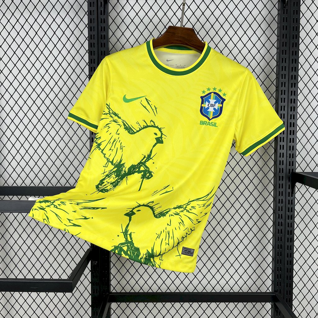 2025/2026 Brazil Pigeon Yellow Football Shirt 1:1 Thai Quality