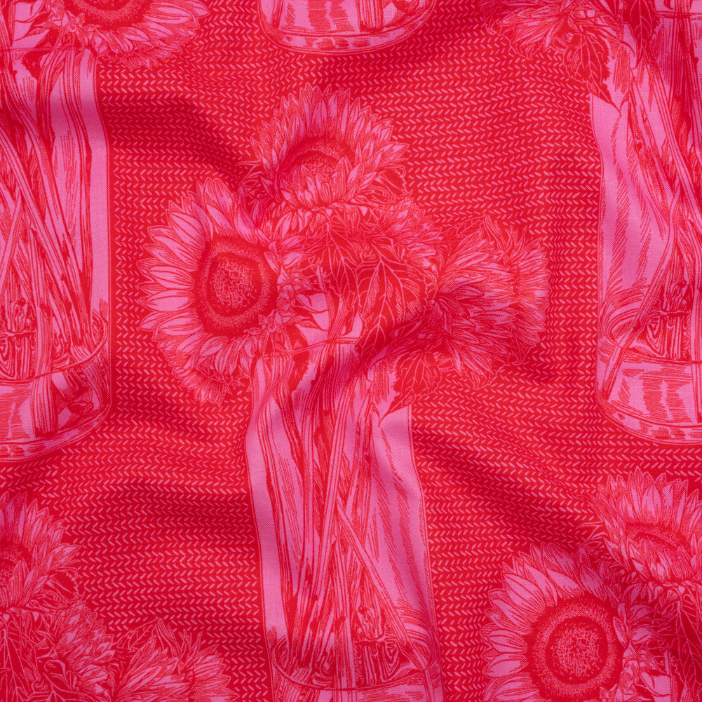 Printed Quilting Cotton by Anna Maria Textiles for Northcott - Candy Sunflowers Floral - Indelible Collection - Joann Fabrics