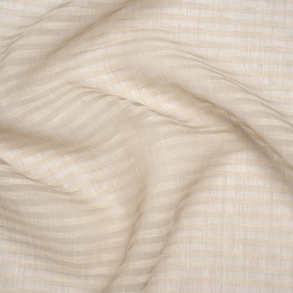 Slubbed Double Wide Drapery Sheers Woven - Smoke Sheer Stripes - British Imported - Joann Fabrics