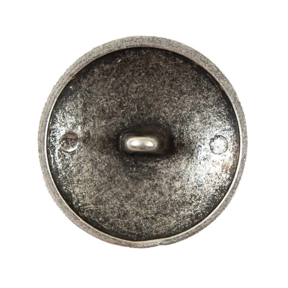 Italian Silver Button with Double-Headed Eagle Emblem - 44L/28mm - Joann Fabrics