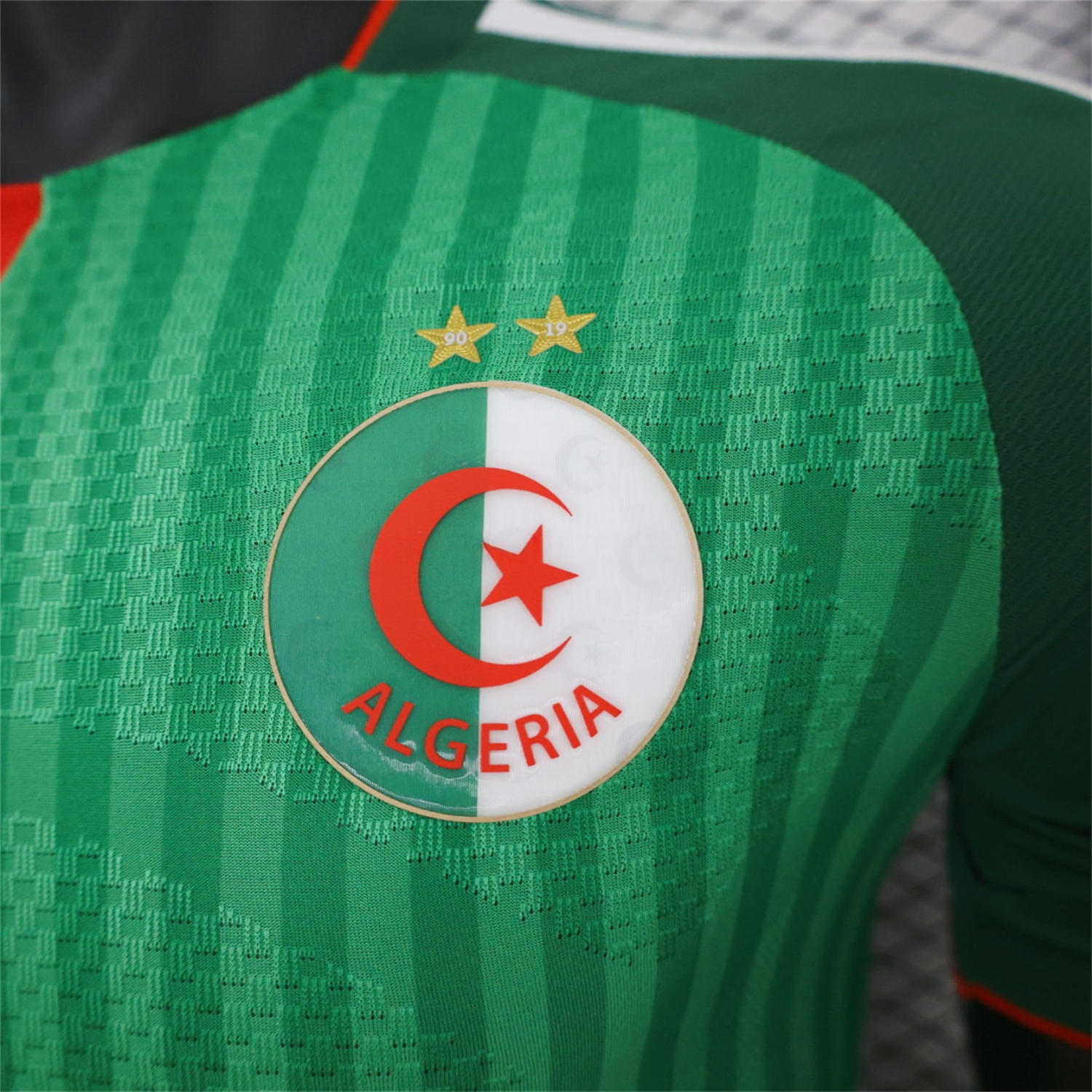 Algeria 2026 Away Green Jersey With 2 Stars - Player Version - UnitedFutballJersey