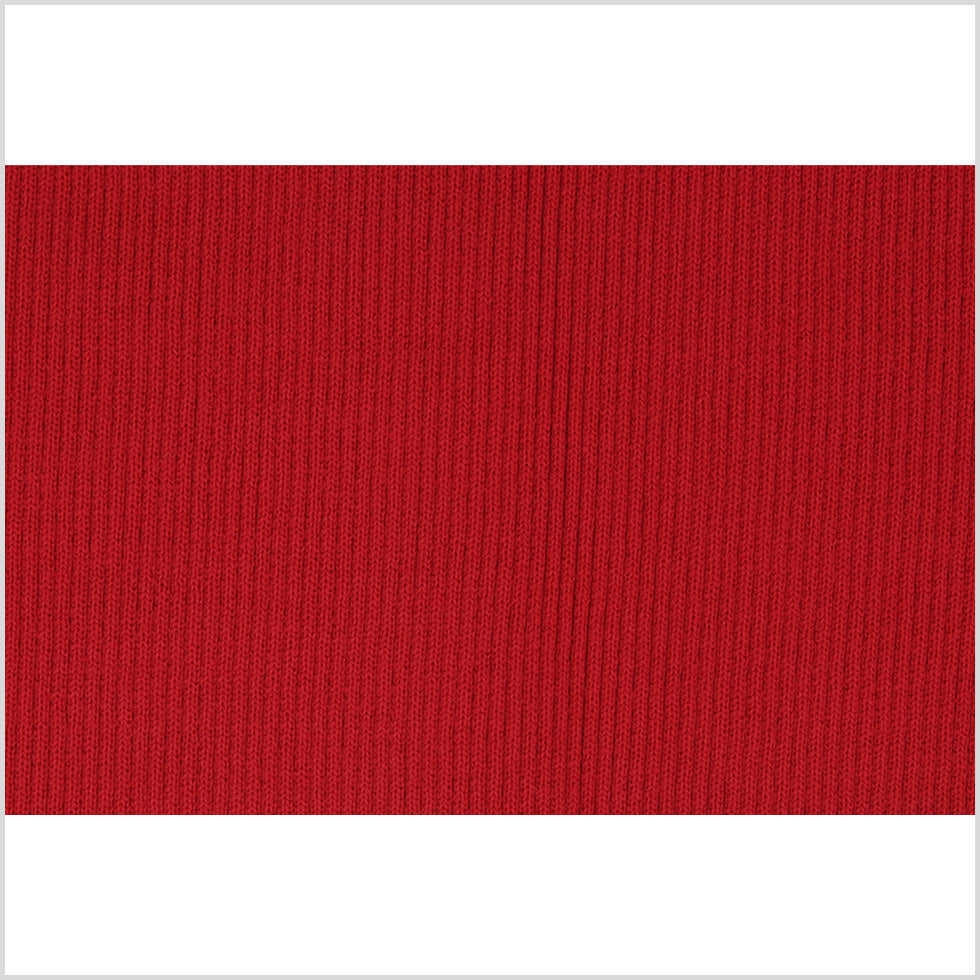 Scarlet Red Rib Knit Trim - 7