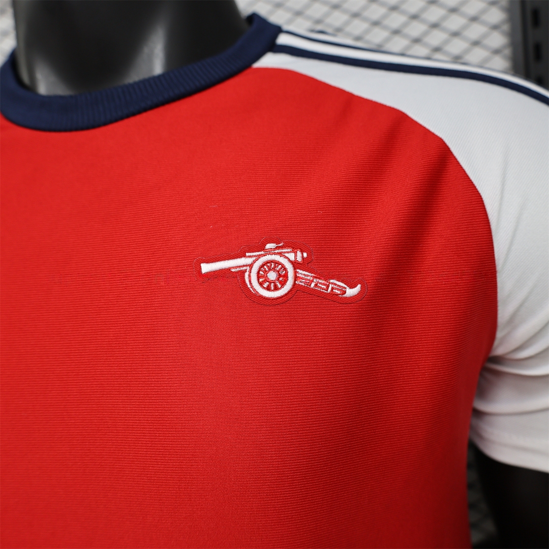 Arsenal 25-26 Red With White Casual Jersey - Player Version - UnitedFutballJersey