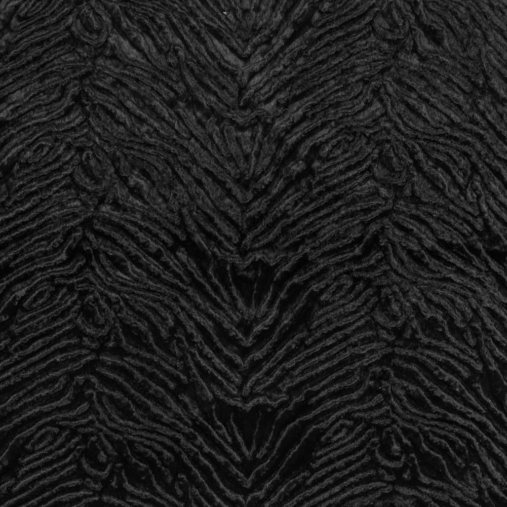 Zebra Embossed Velvet - Black - Joann Fabrics