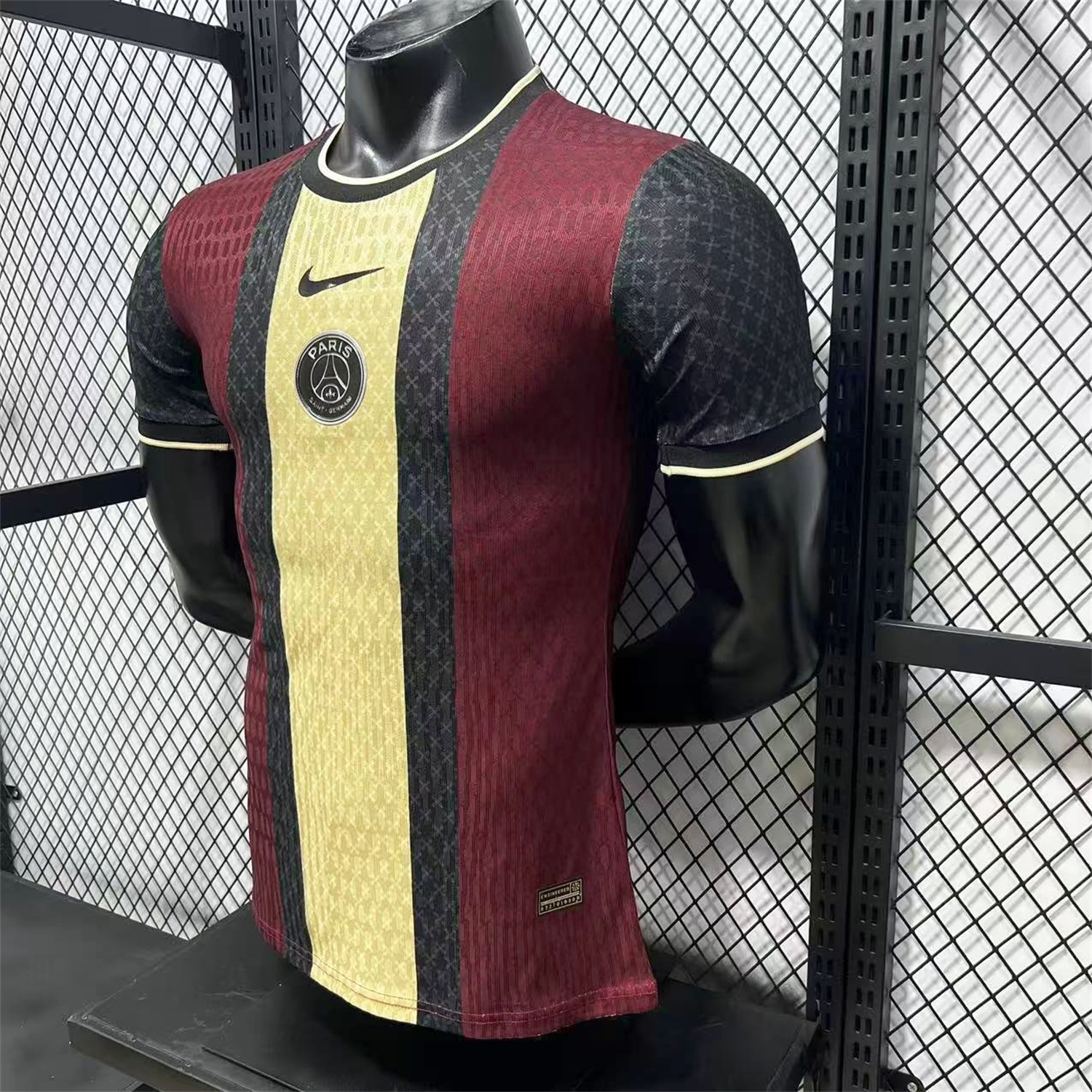 Paris Saint-Germain PSG 25-26 Red And Yellow Stripes Special Jersey - Player Version - UnitedFutballJersey