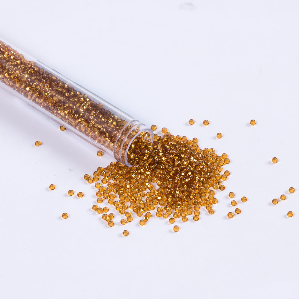 Gold Clear Czech Seed Beads - Size 10 - Joann Fabrics