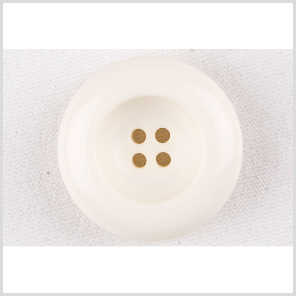 Plastic 4-Hole Button - 48L/30.5mm - Ivory Inkwell - Joann Fabrics