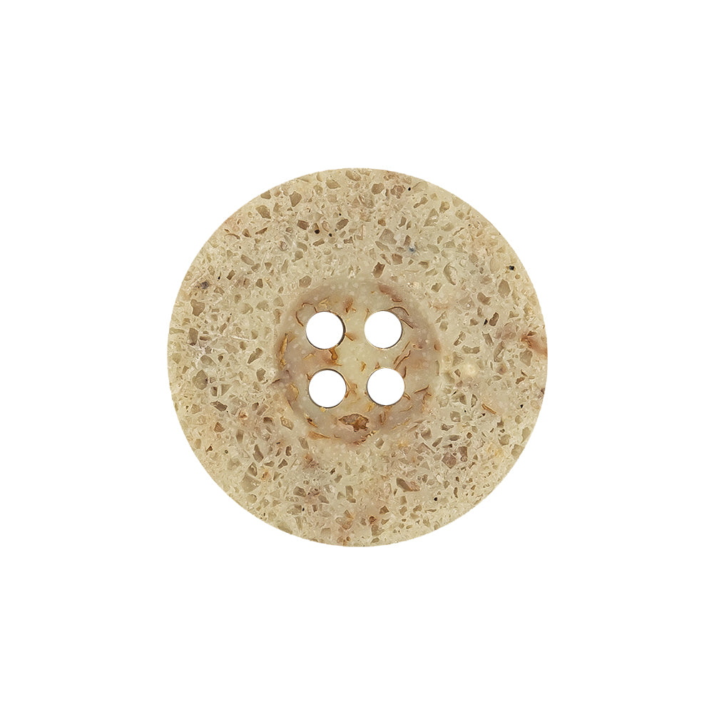 Cloud Cream, Brown and Orange Speckled 4-Hole Textured Button - 36L/23mm - Joann Fabrics
