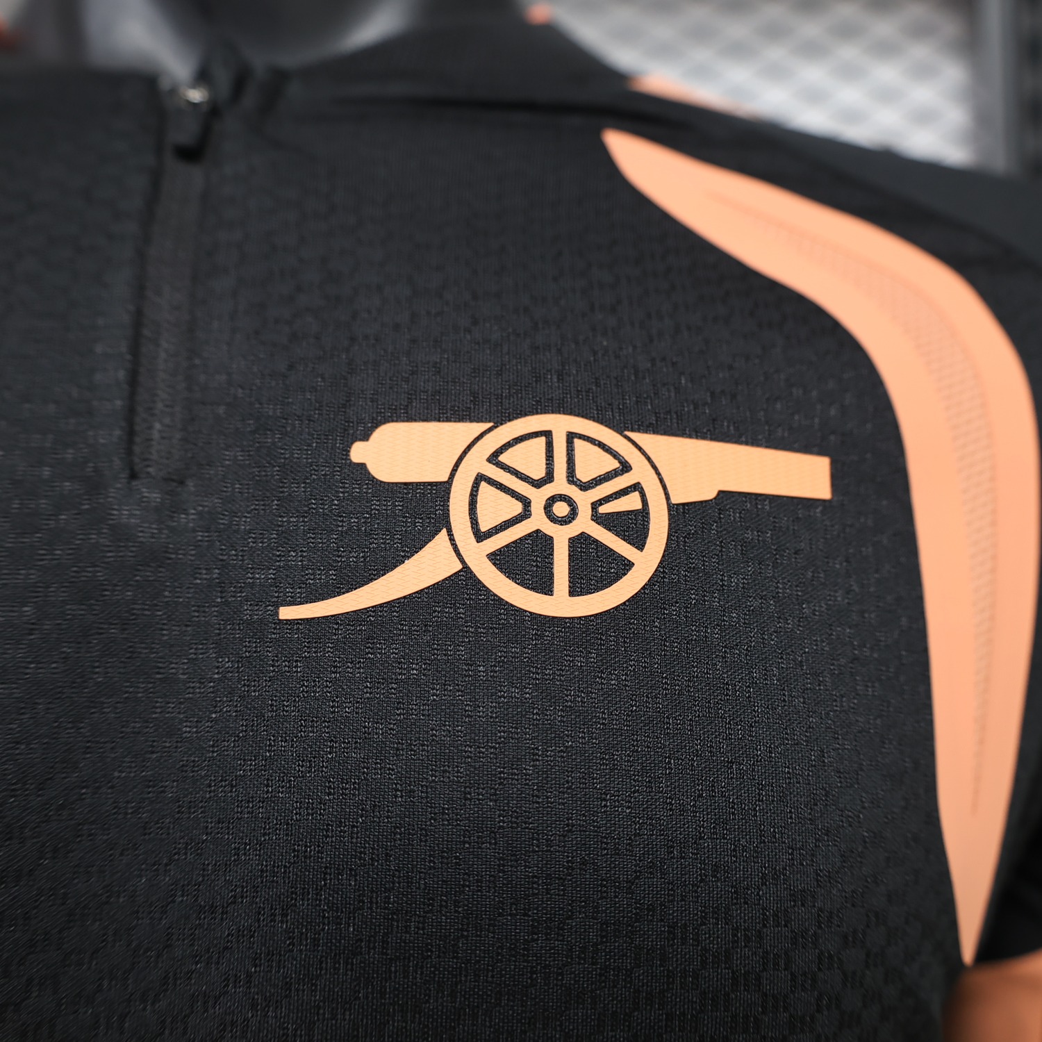 Arsenal 26-27 Black Orange Long Sleeves Training Jersey - Player Version - UnitedFutballJersey