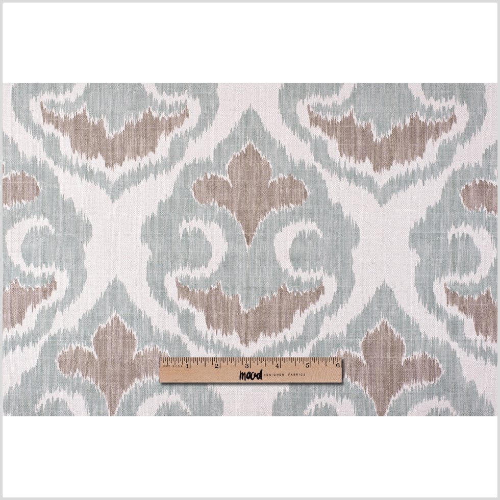 Large Beige and Green Ikat Cotton-Blend Woven - Joann Fabrics