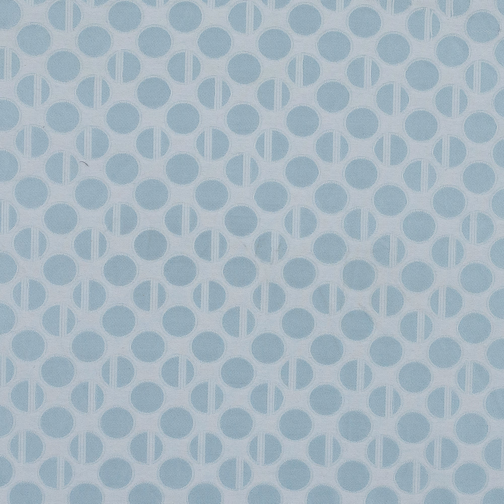 Light Blue and White Polka Dotted Jacquard - Joann Fabrics