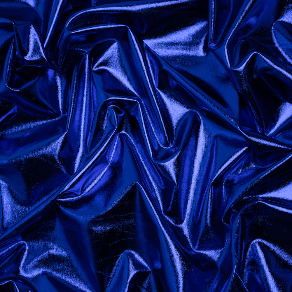 Yaya Han Metallic Foiled Stretch Spandex Polyester Jersey - Cobalt Blue - Cosplay Collection - Joann Fabrics