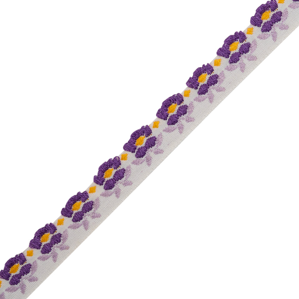 Cotton Jacquard Ribbon - 0.5