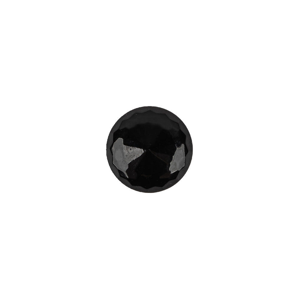 Black Faceted Shank Back Glass Button - 17L/10.5mm - Joann Fabrics