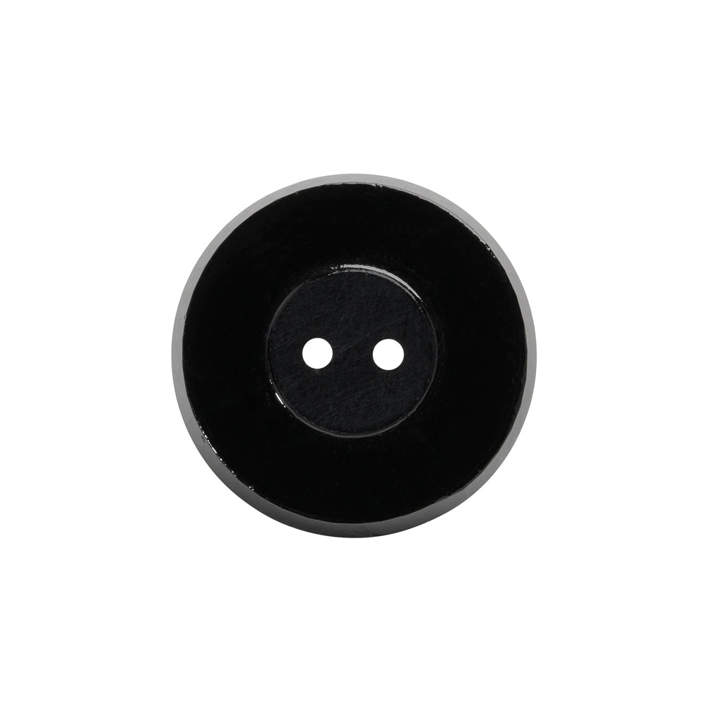 Flat Glass 2-Hole Button - Black - 35L/22mm - Joann Fabrics