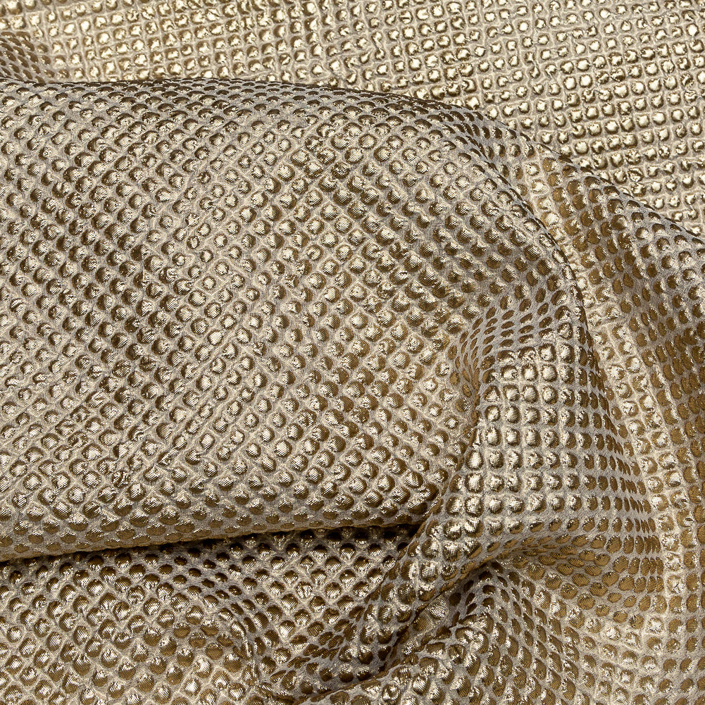 Marylin Metallic Gold Diamond Quilted Brocade - Joann Fabrics