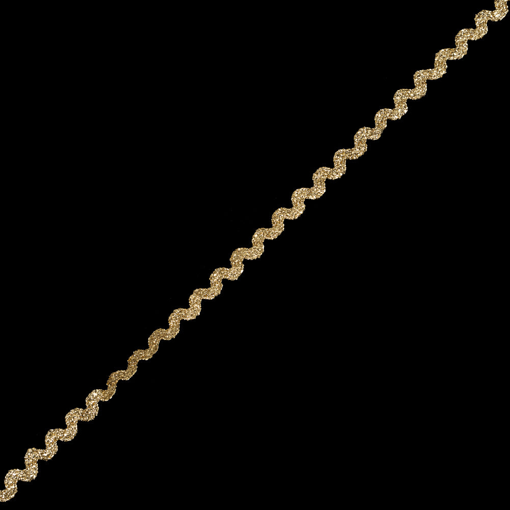 Gold Metallic Ric Rac Trim - 0.375
