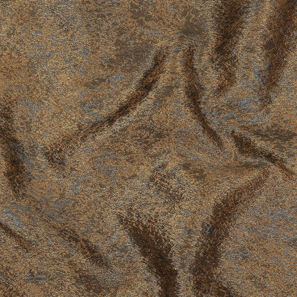 Pegasus Gold, Copper and Gunmetal Mottled Luxury Brocade - Joann Fabrics