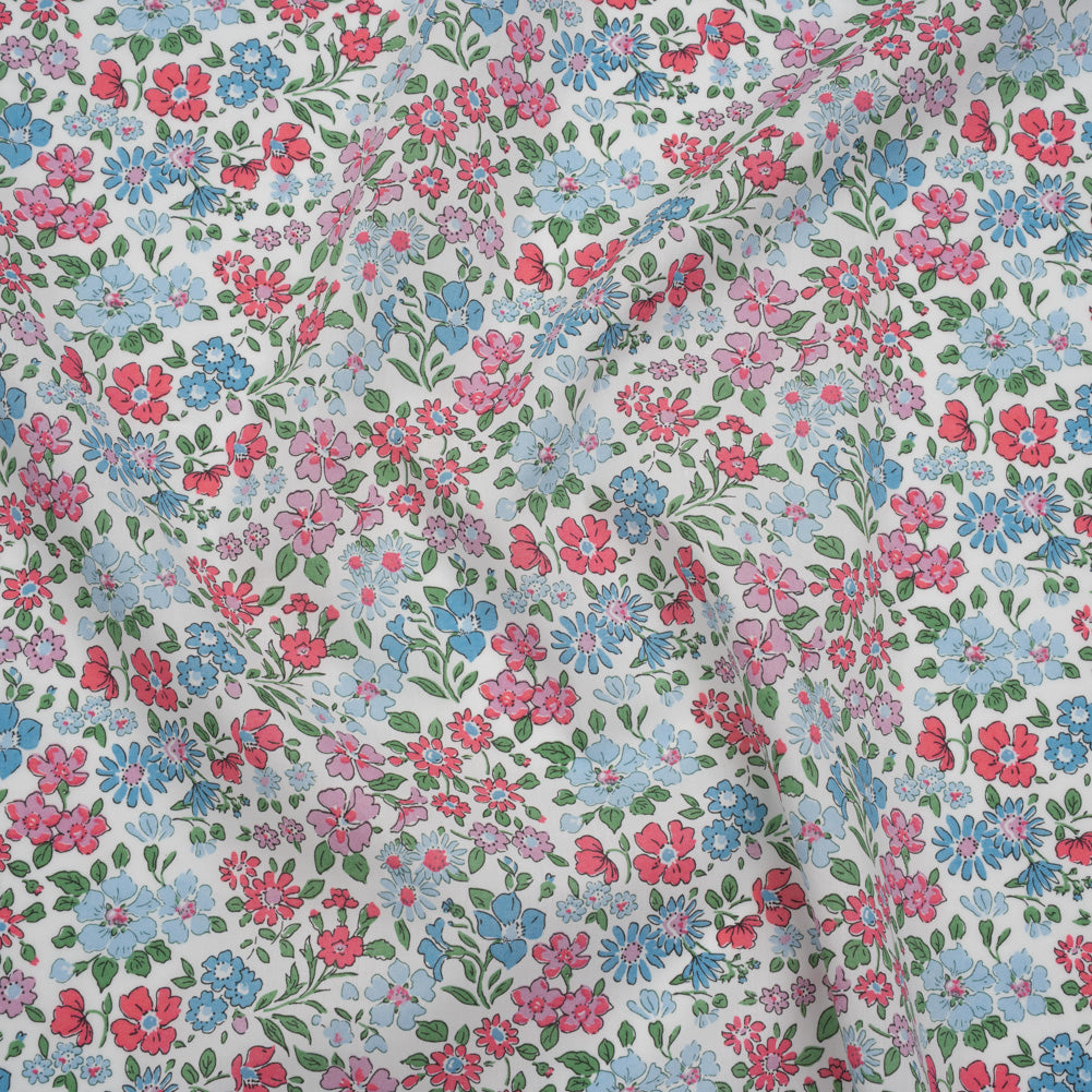Liberty Fabrics Tana Lawn® - Annabella Blue - Baby Blue, Pink and Green Floral - Joann Fabrics