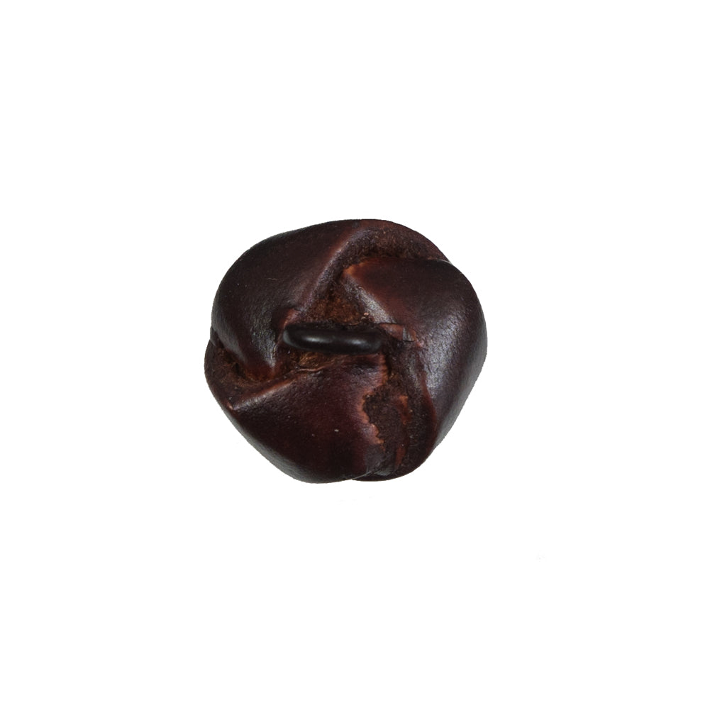 Antique Brown Knotted Leather Button - 24L/15mm - Joann Fabrics