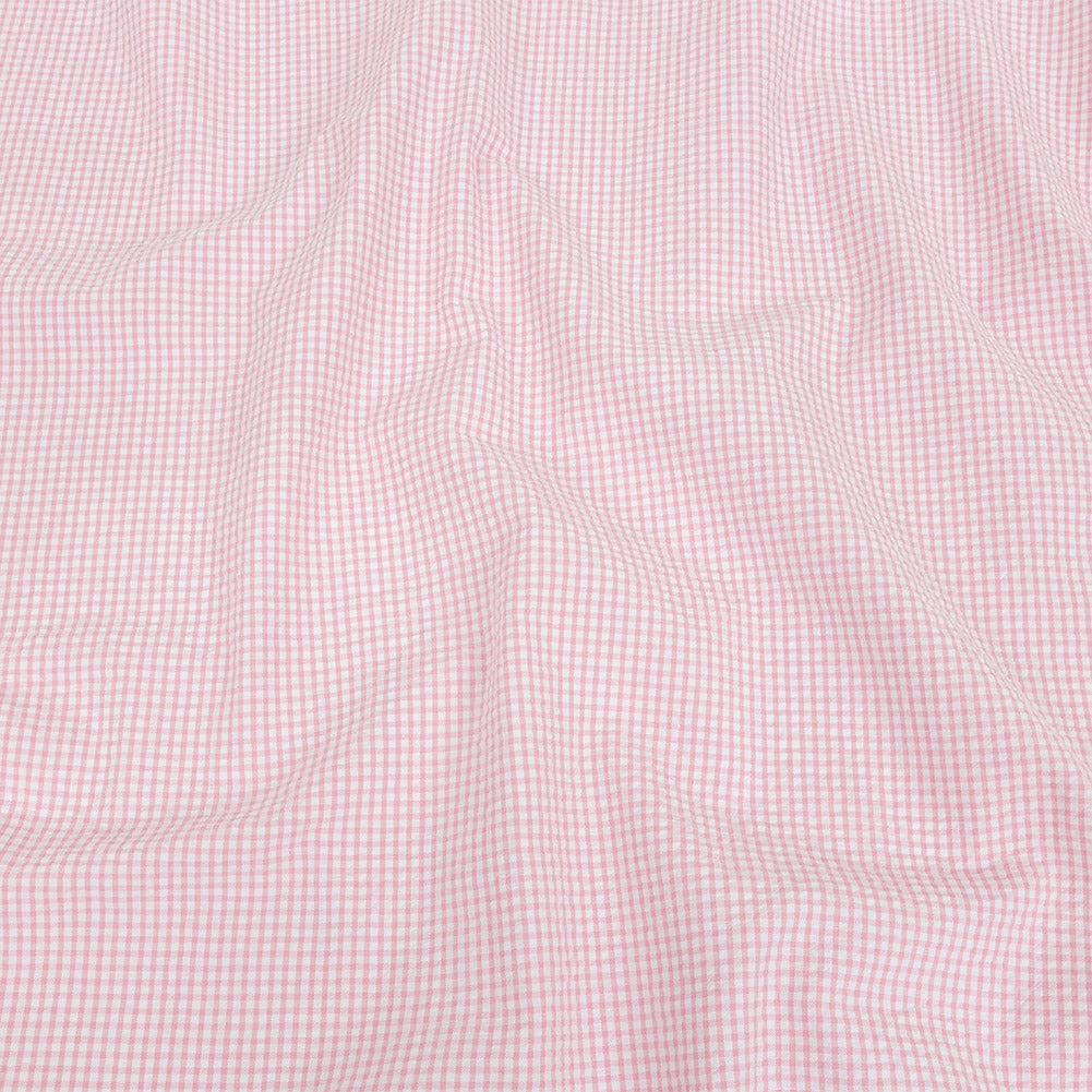 Organic Cotton Seersucker - Pink Gingham - Olinda Collection - Joann Fabrics