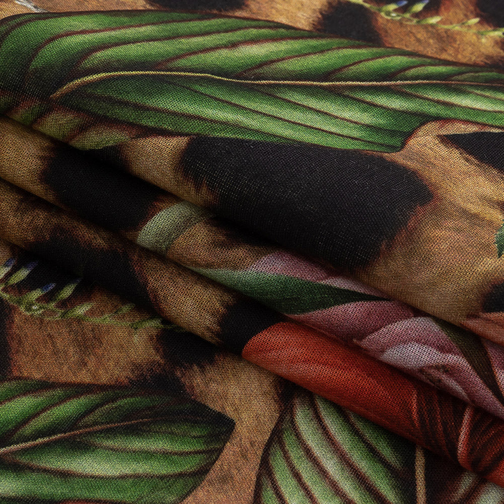 Mercerized Organic Egyptian Cotton Voile - Floral and Fauna - Toulouse Collection - Joann Fabrics