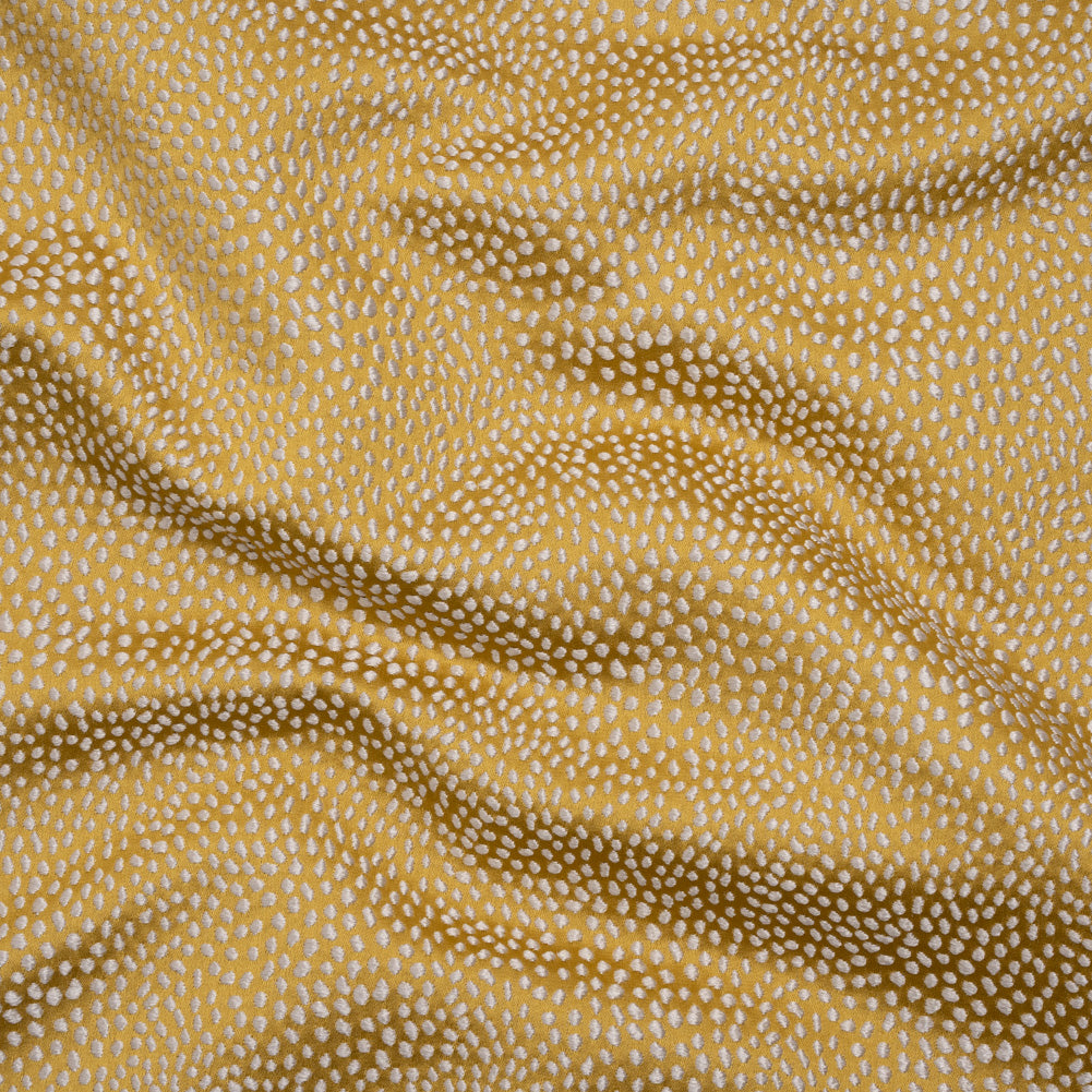 Recycled Polyester Jacquard - Buttercup Little All-Over Spots - British Imported - Joann Fabrics