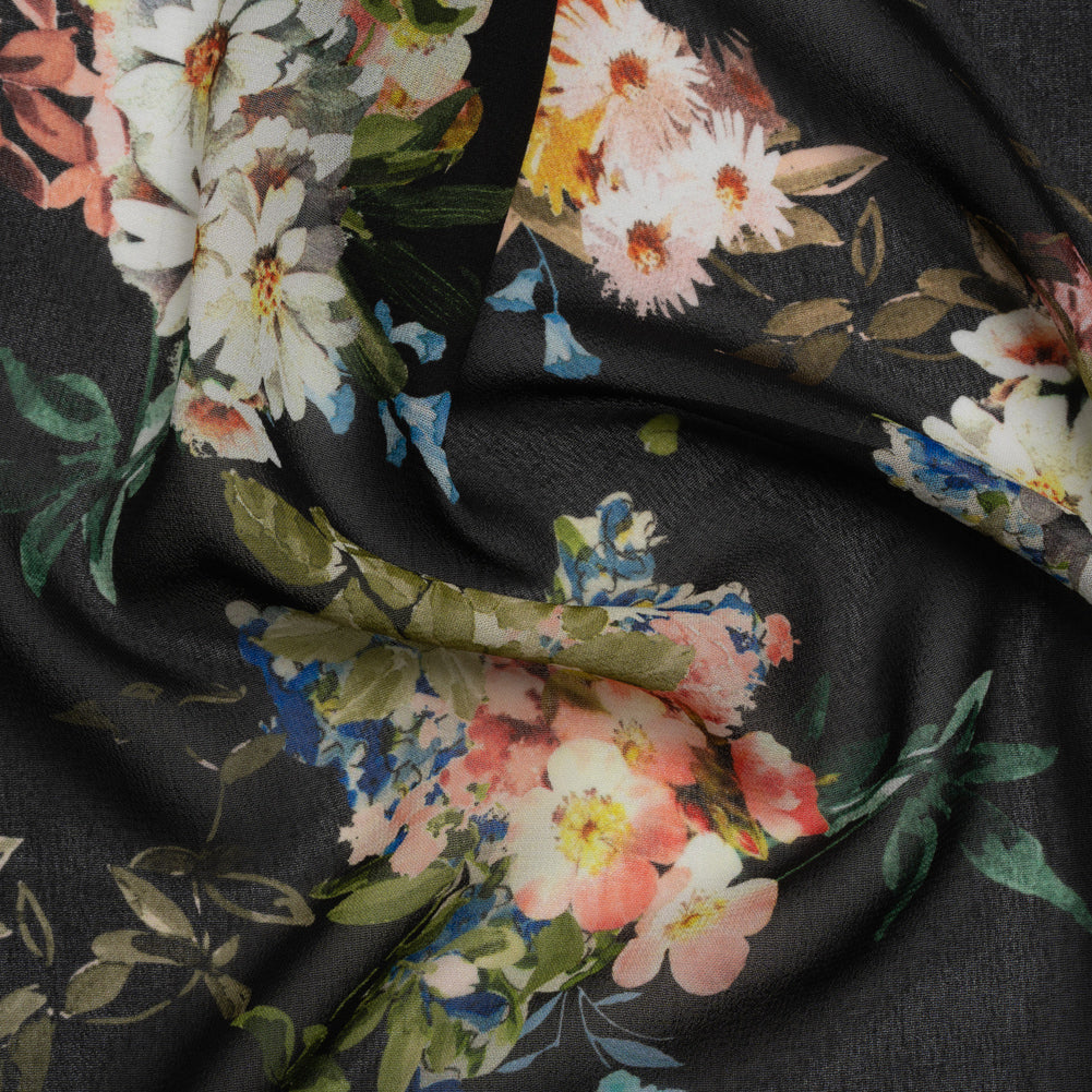Mood Exclusive Black Arranged to Engage Viscose Georgette - Joann Fabrics