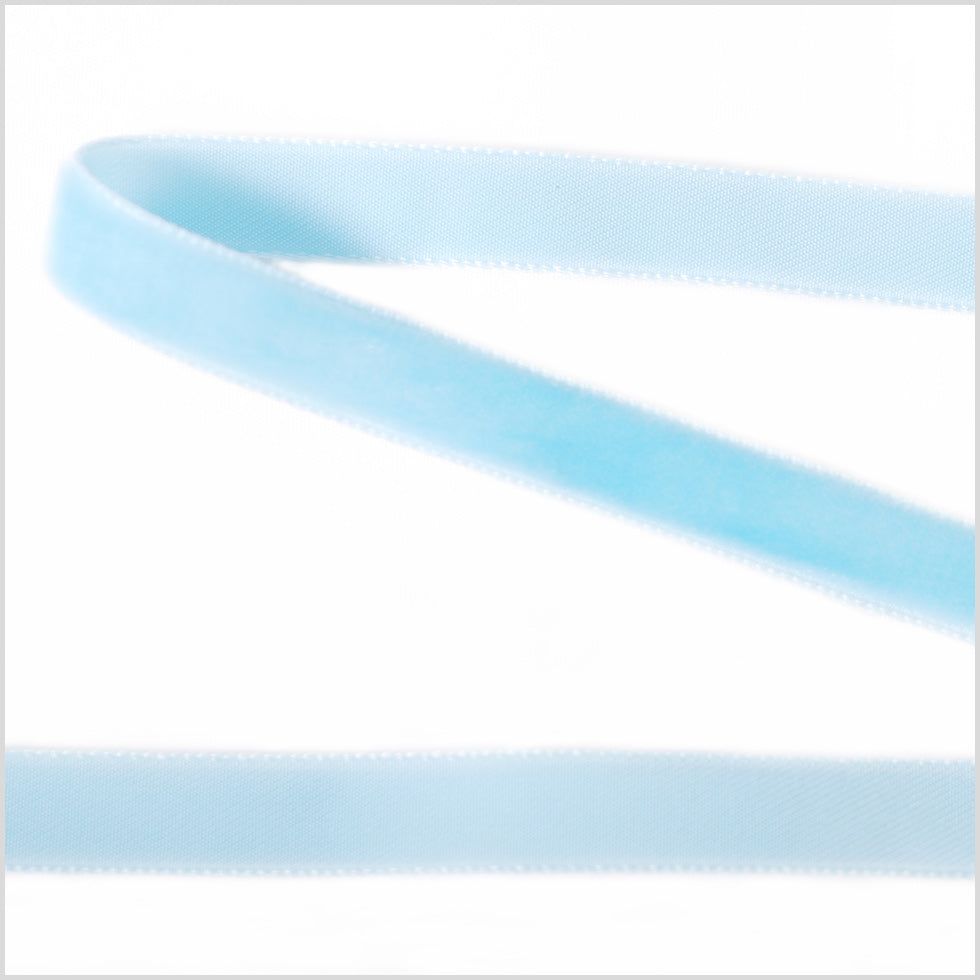 Single Faced Velvet Ribbon Made in Italy - 3/8