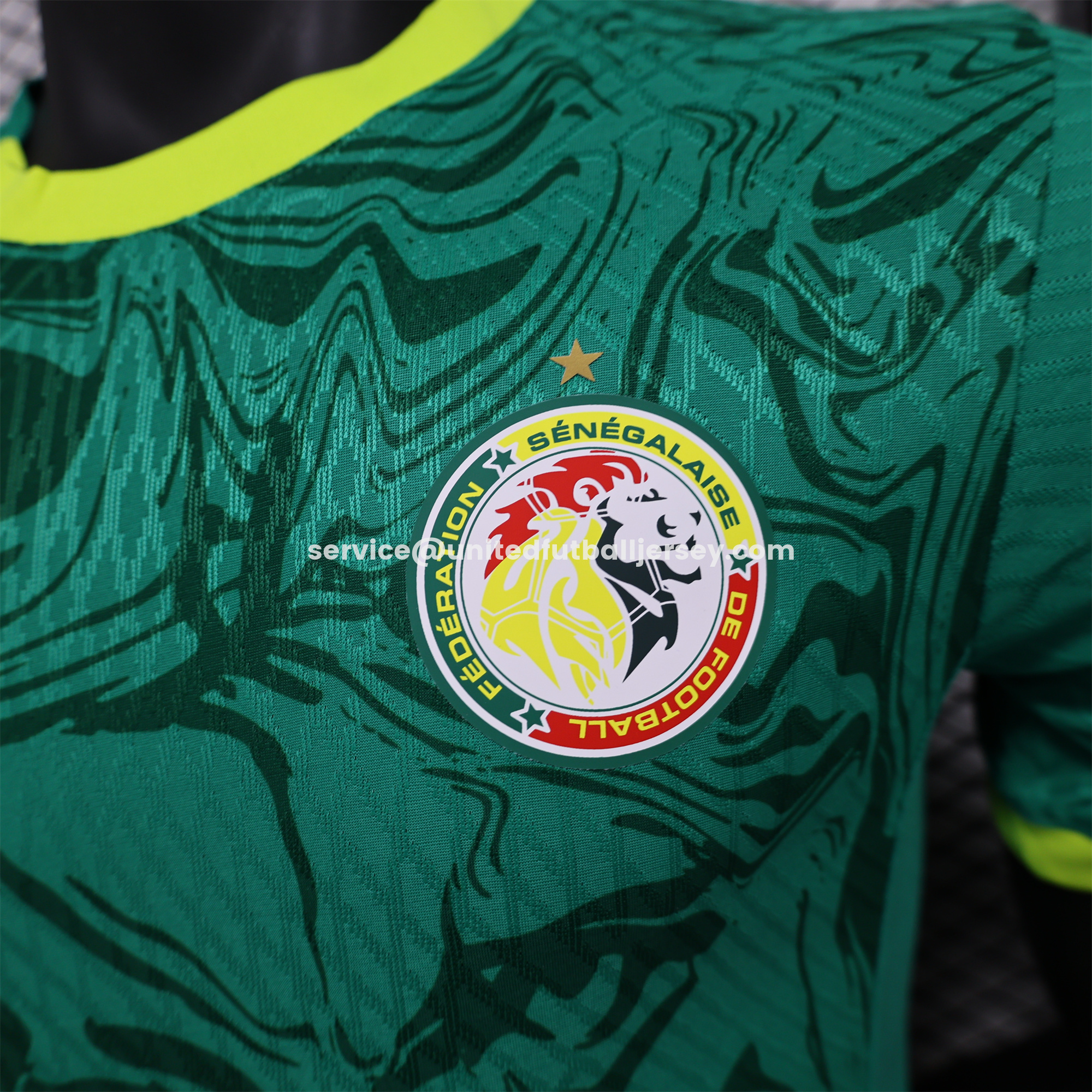 Senegal 2026 Away Double Stars Jersey - Player Version - UnitedFutballJersey