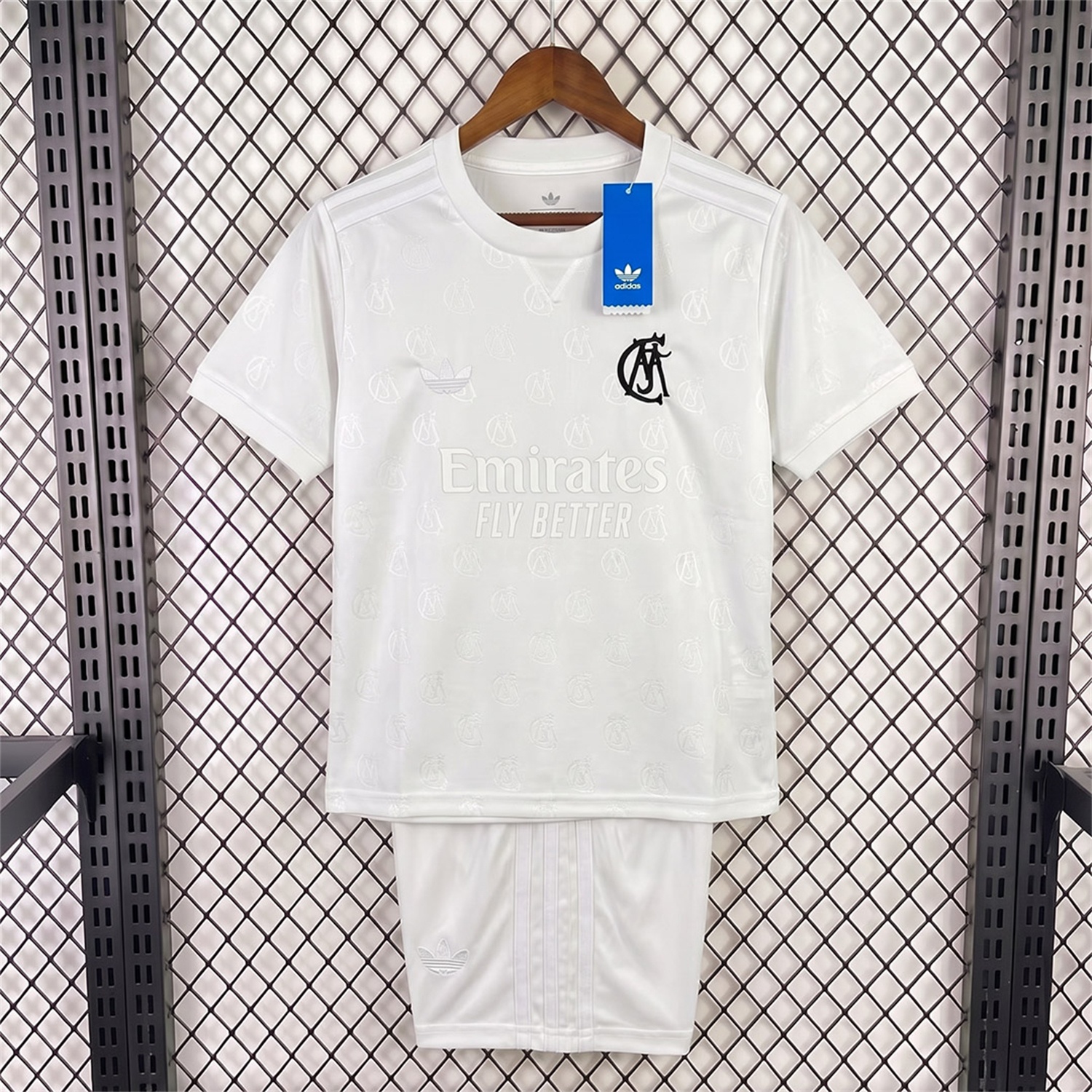 Real Madrid 26-27 125th Anniversary White With Grey Accents Kids Kit - UnitedFutballJersey