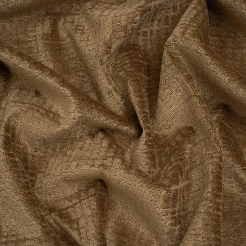 Polyester Upholstery Chenille - Toffee Grid Texture - Carolina Collection - Joann Fabrics