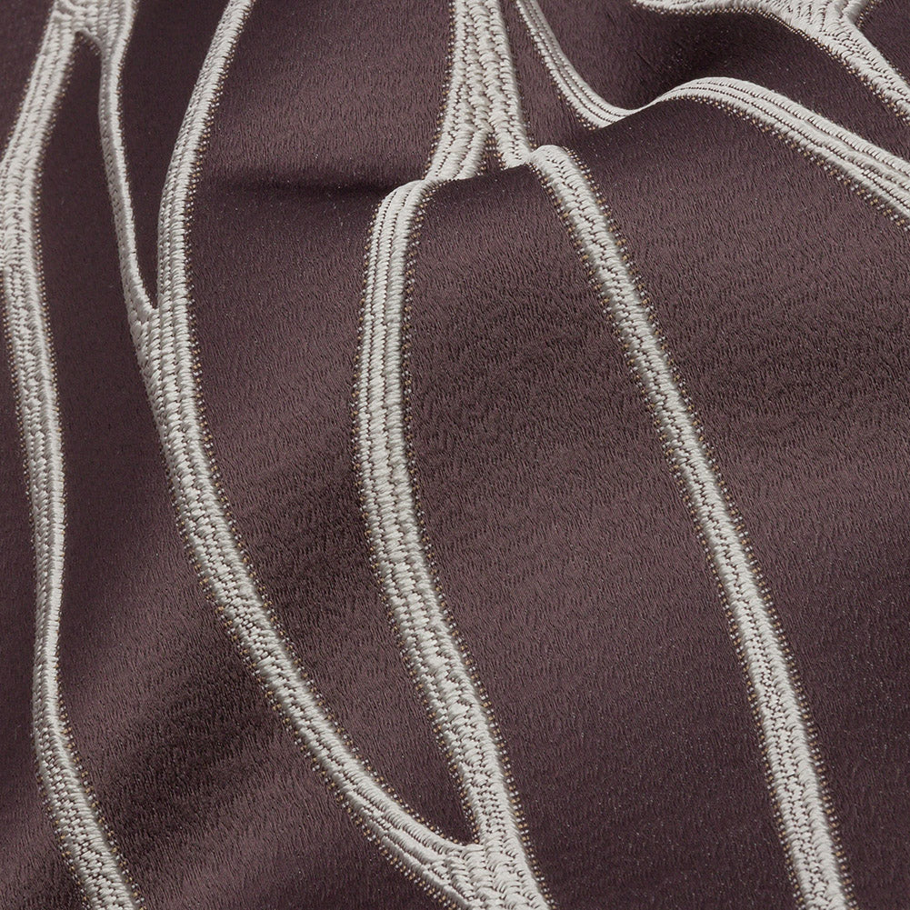 Satin-Faced Drapery Jacquard - Thistle Rippling Lines - British Imported - Joann Fabrics