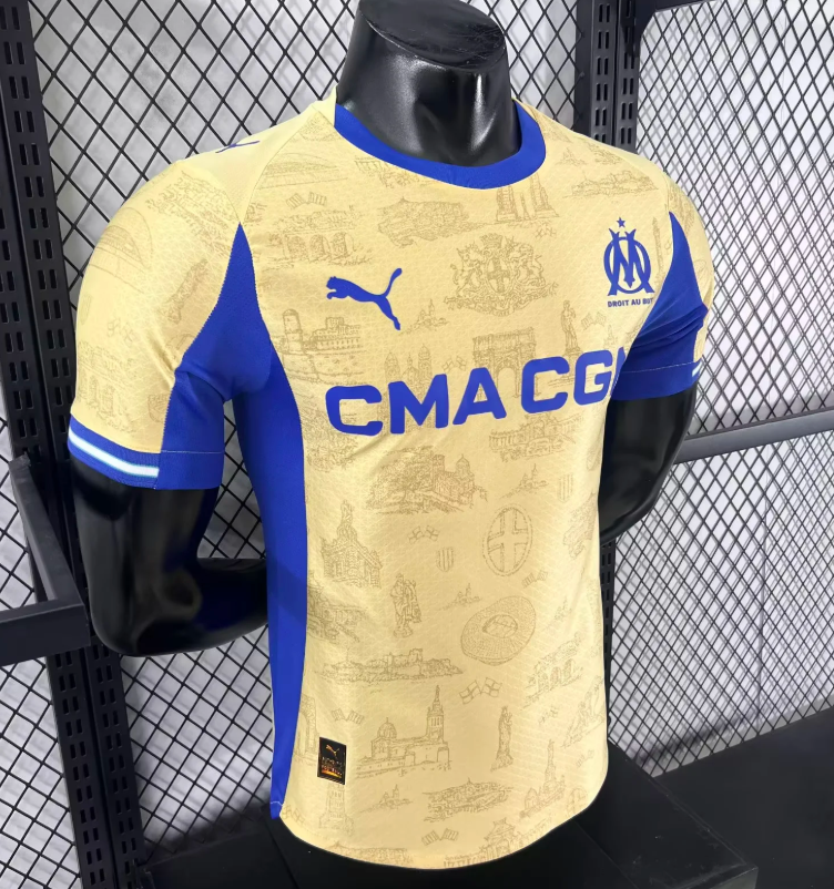 2025/2026 Player Version Olympique de Marseille Fourth Away Football Jersey 1:1 Thai Quality