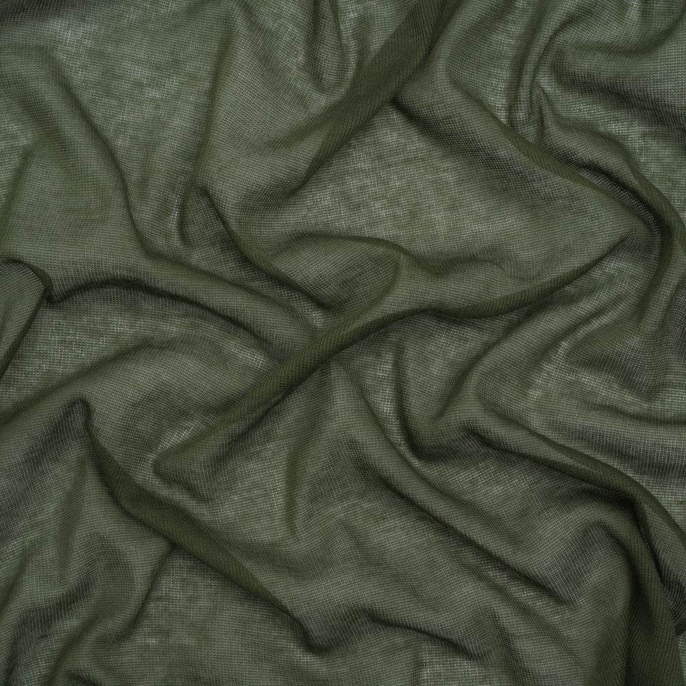 Featherweight Cotton Interlock Knit - Kale Green - Designer Deadstock - Joann Fabrics