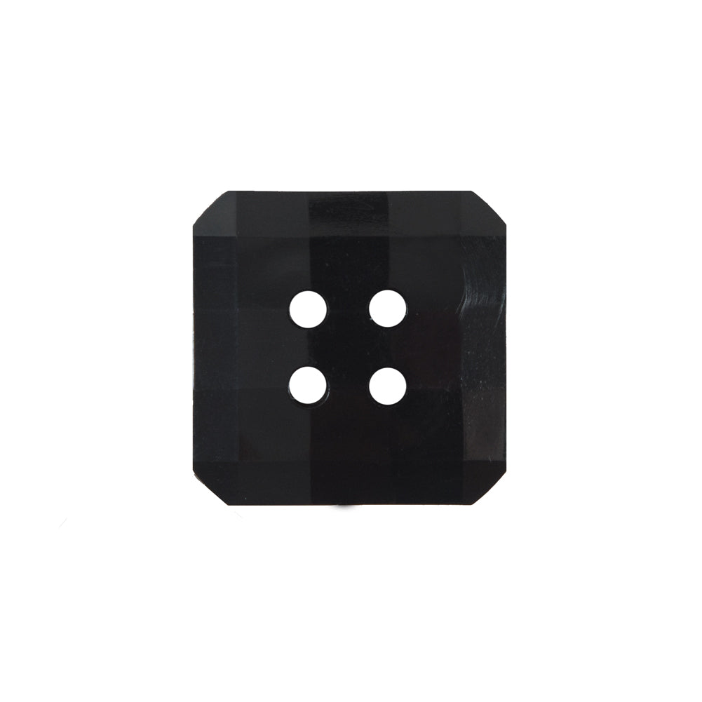 Black Square Bevel Cut Button - 32L/20mm - Joann Fabrics
