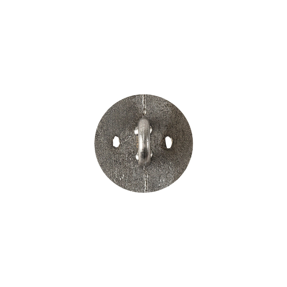 Italian Silver Faux Rope Textured Shank Back Metal Button - 20L/12.5mm - Joann Fabrics
