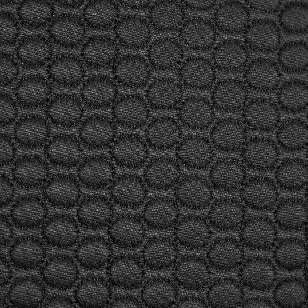 Black Circular Geometric Quilted Coating - Joann Fabrics