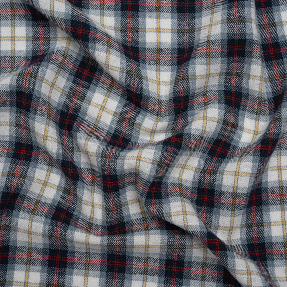 Yarn-Dyed Cotton Twill Flannel - Blue, Red and White Plaid - Joann Fabrics
