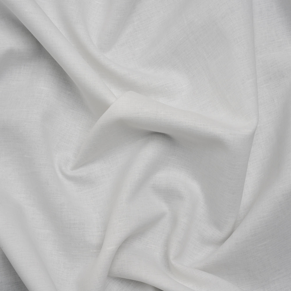 Famous Australian Designer White Linen and Cotton Woven with Soft Polyester Backing - Joann Fabrics