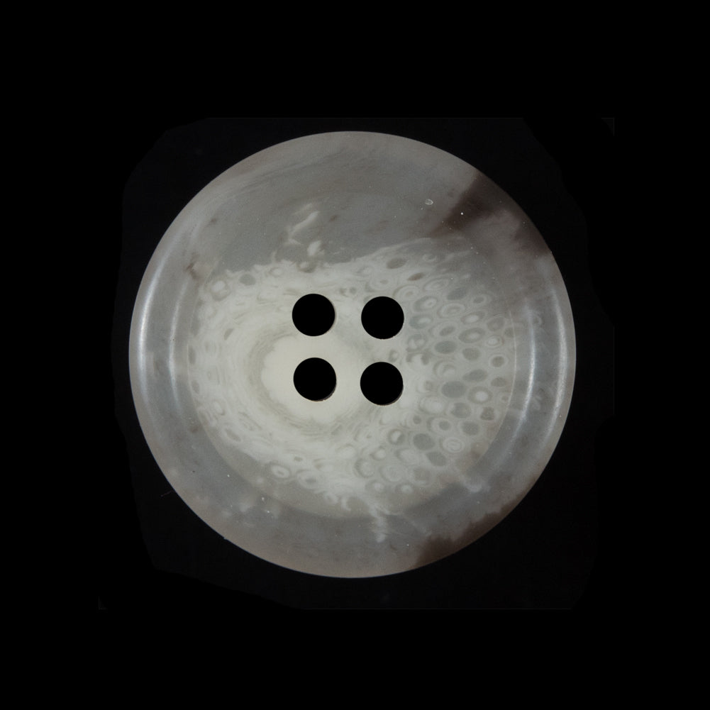 Clear and Brown Rimmed Plastic Button - 40L/25.5mm - Joann Fabrics