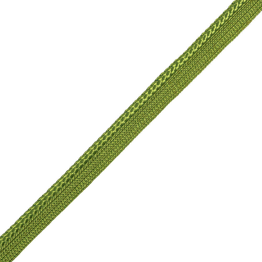 Willow Green Braided Cord with Lip - 0.375