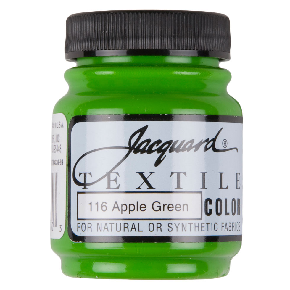Jacquard Textile Color Fabric Paint - 116 Apple Green - Joann Fabrics