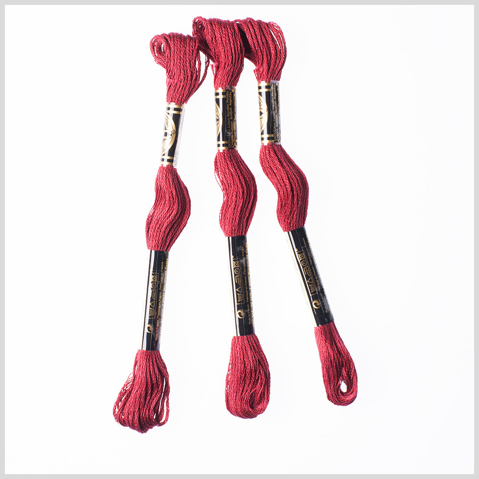 3-Pack DMC Size 6 Embroidery Floss #815 Medium Garnet - Joann Fabrics