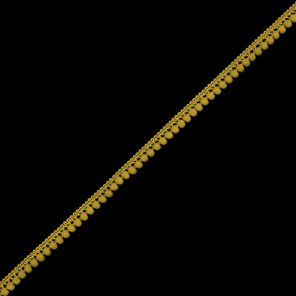 European Mustard Yellow Single Row Mini Pom Pom Trim - Joann Fabrics