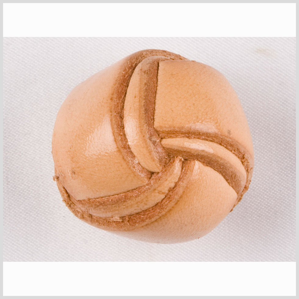 Natural Leather Button - 24L/15mm - Joann Fabrics