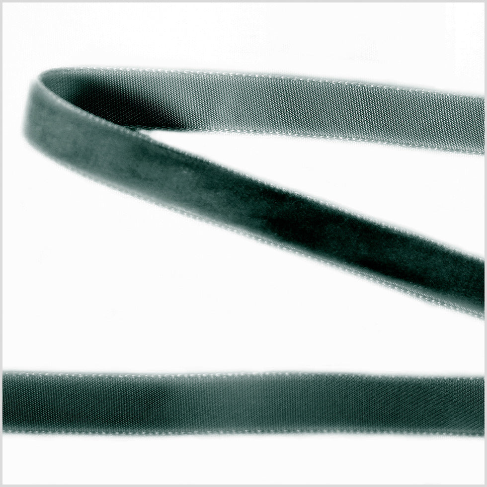 Single Faced Velvet Ribbon Made in Italy - 3/8