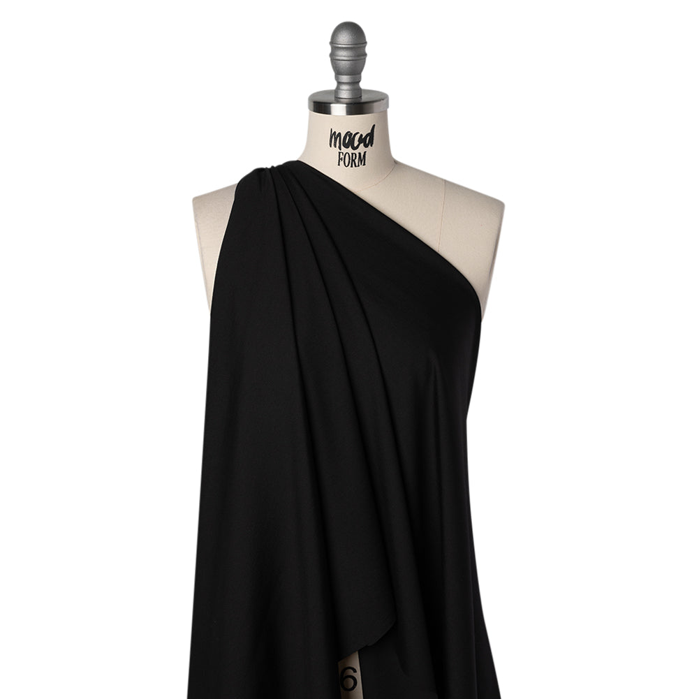 Lightweight Rayon Ponte Knit - Black - Designer Deadstock - Joann Fabrics