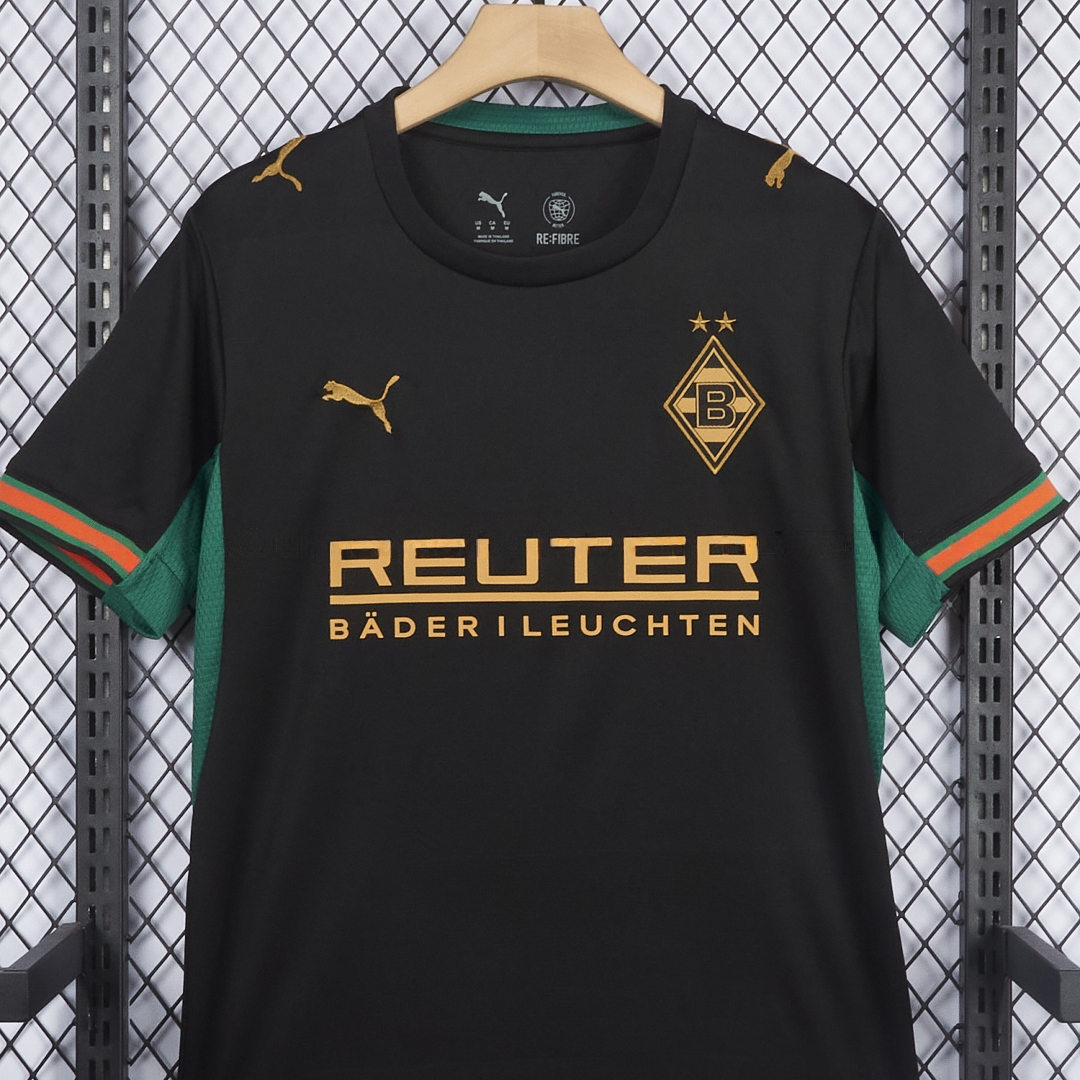 Borussia Mönchengladbach 26-27 Away Black Jersey - Fans Version - UnitedFutballJersey